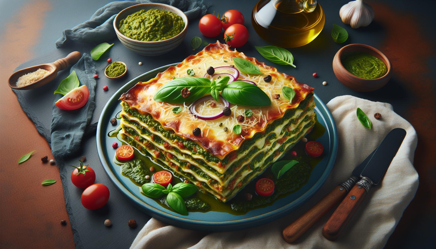 lasagne pesto